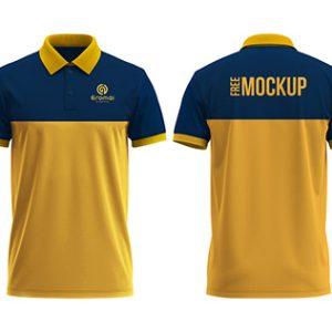 Front & Back Polo Shirt Mockup