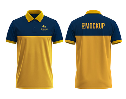 Front & Back Polo Shirt Mockup