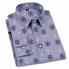 Printed Formal Men Cotton Shirts,