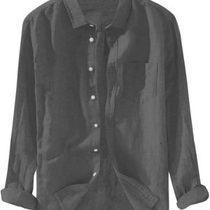 Men's Baggy Cotton Linen Shirts