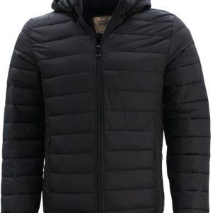 Men’s Puffy Puffer Jacket Removable Hood Hoodie Hooded Quilted Winter Coat