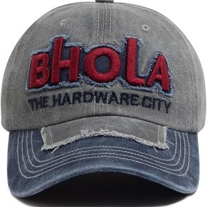 Baseball Cap Washed Denim Cap Trucker Cap Cotton Sun Hat Embroidery Black for Men Women Adjustable Size