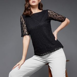 Miss Olive Women's Floral Slim Shirt