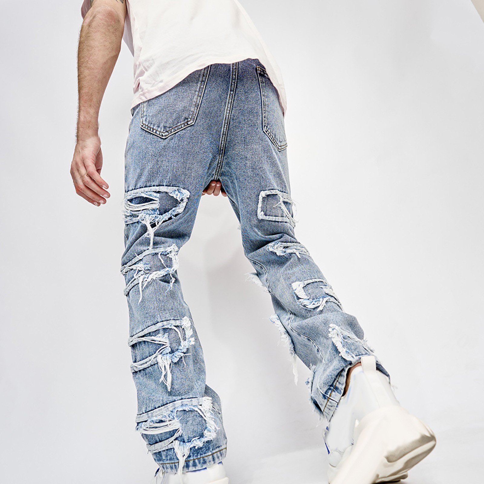 Denim Pants Harajuku Hip Hop Trouser Streetwea - Image 3